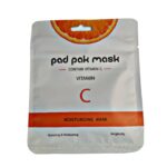 ماسک صورت پد پاک مدل (انار چای ویتامین سی بلوبری) وزن 25 گرم بسته 4 عددی 9 ماسک صورت پدپاک