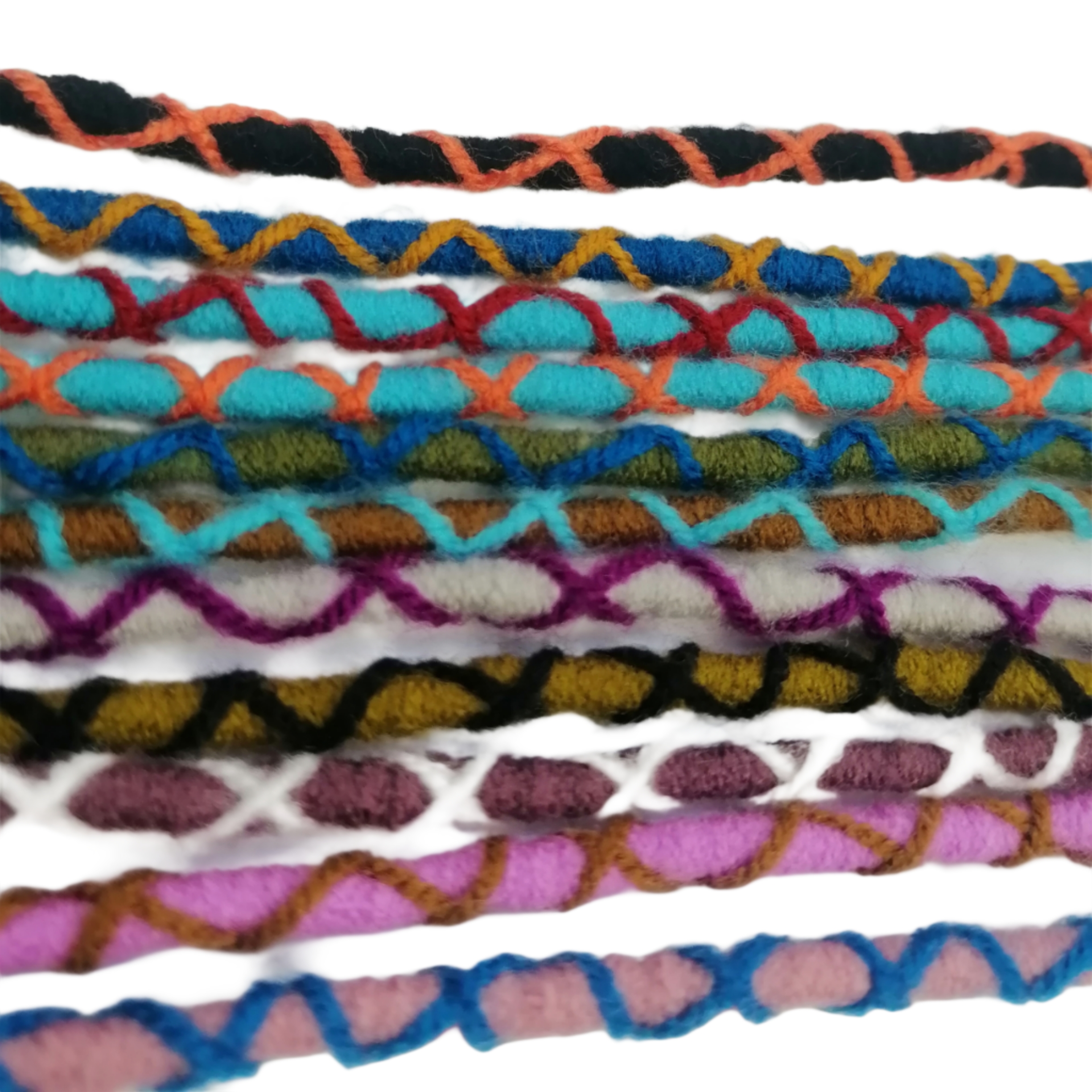 بند عینک دستبافت مدل بافت زنجیرهای 1 بند عینک