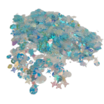 پولک مخلوط تزیینی مدل مهر و ماه بسته 25 گرمی 3 پولک مخلوط