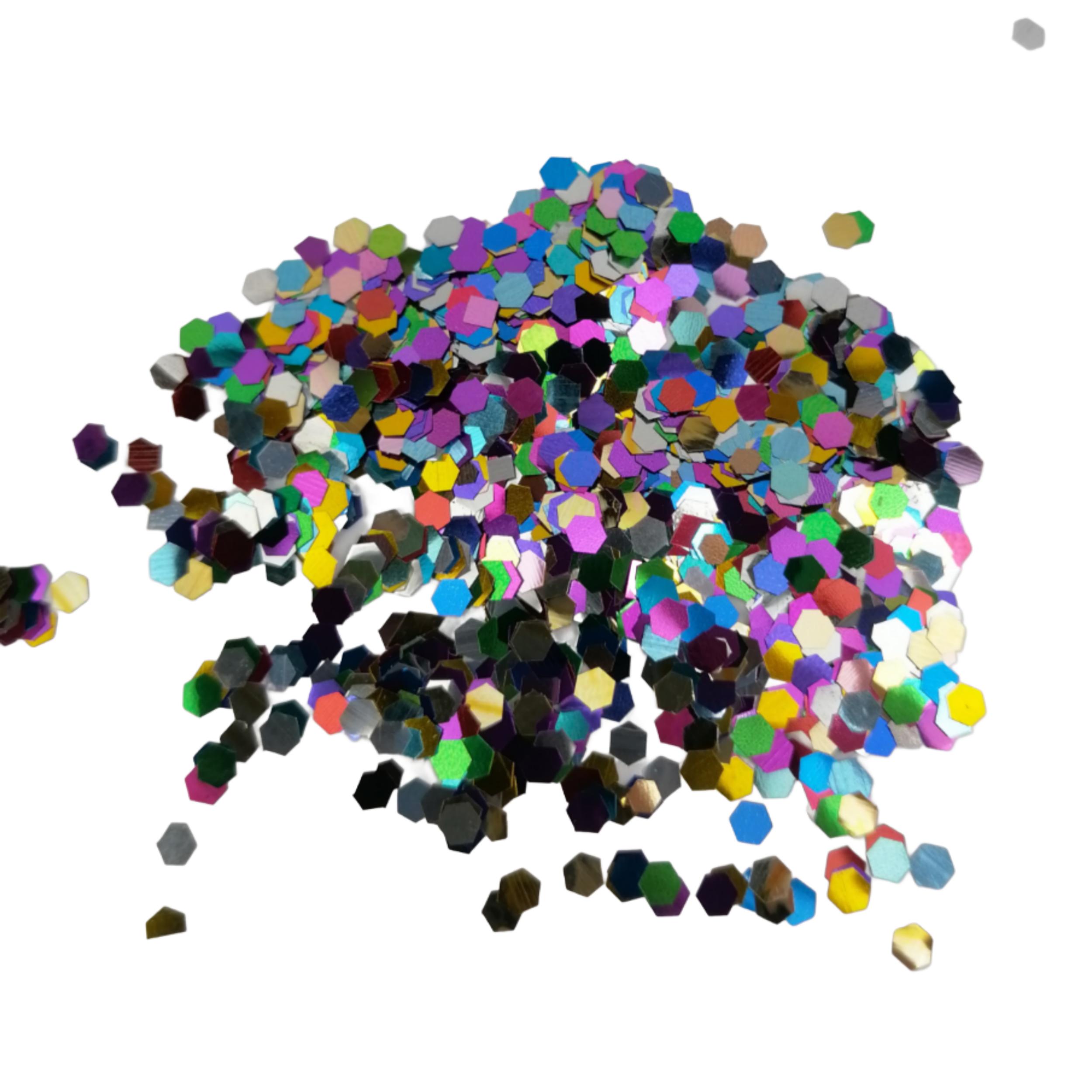 پولک تزیینی مدل 6 ضلعی بسته 25 گرمی 1 پولک تزیینی مدل 6 ضلعی