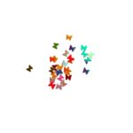 پولک تزئینی رنگی (ریز) مدل پروانه بسته 25 گرمی 3 پولک تزئینی