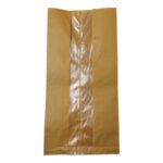 پاکت کرافت پنجره دار مدل عمود 30*15 بسته 20 عددی 3 پاکت کرافت پنجره دار