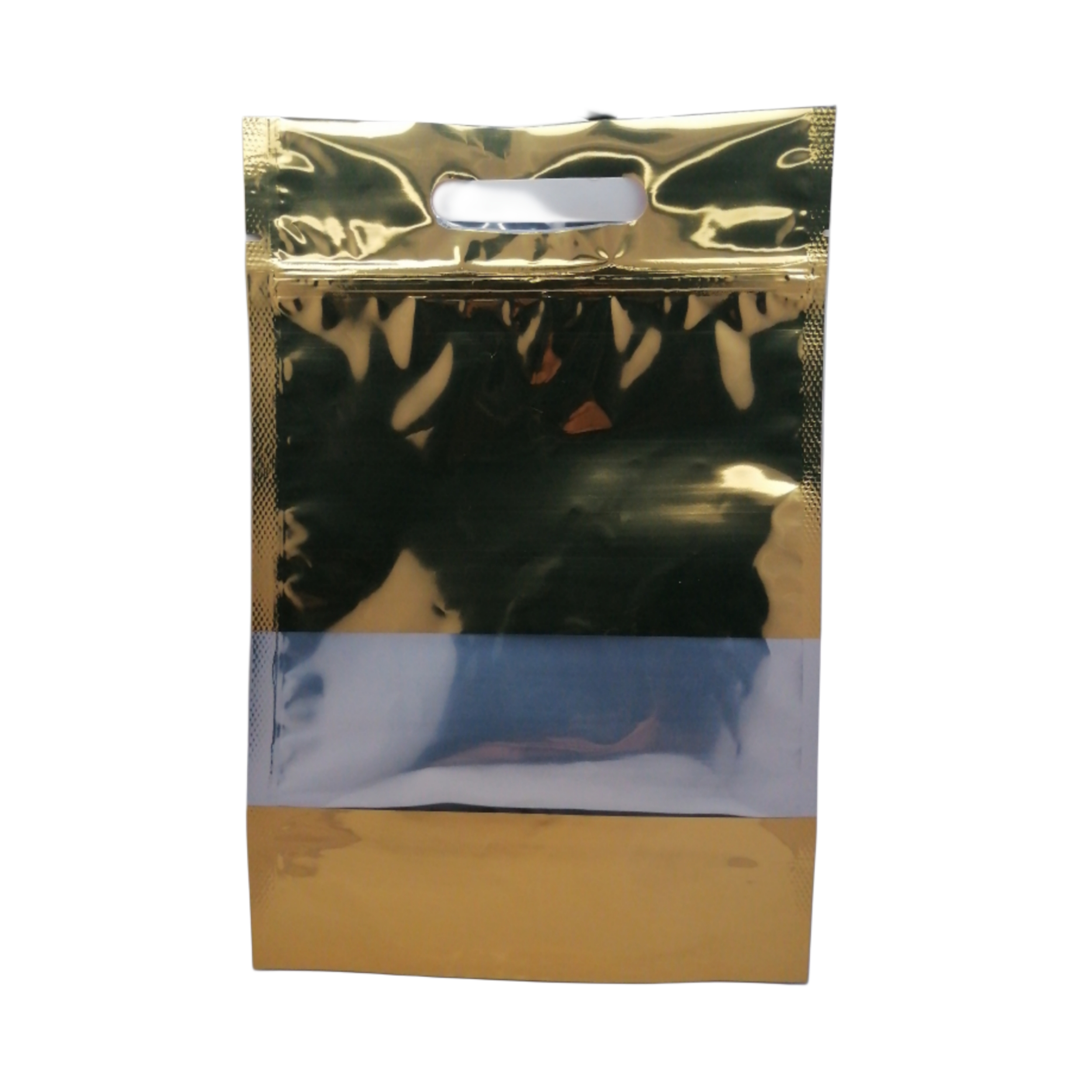 پاکت زیپ دار متالایز 35*25 بسته 10 عددی 1 پاکت زیپ دار متالایز