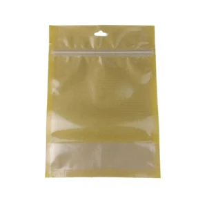 خرید پاکت کرافت زیپ دار مدل یک طرف شفاف