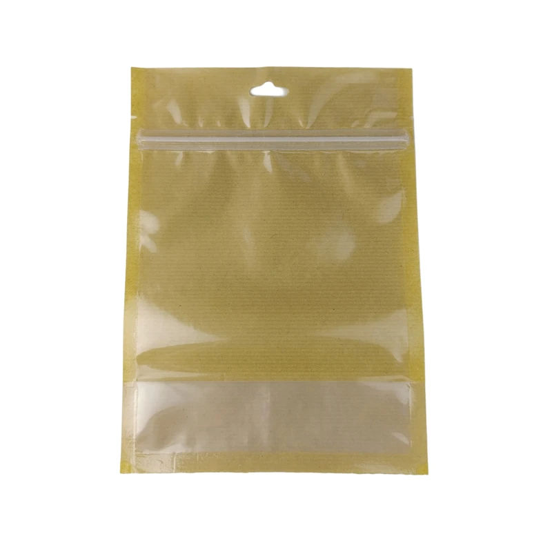 پاکت کرافت زیپ دار مدل یک طرف شفاف 15*10 بسته 10 عددی 2 خرید پاکت کرافت زیپ دار مدل یک طرف شفاف