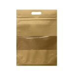 پاکت کرافت زیپ‌ دار پنجره‌ دار