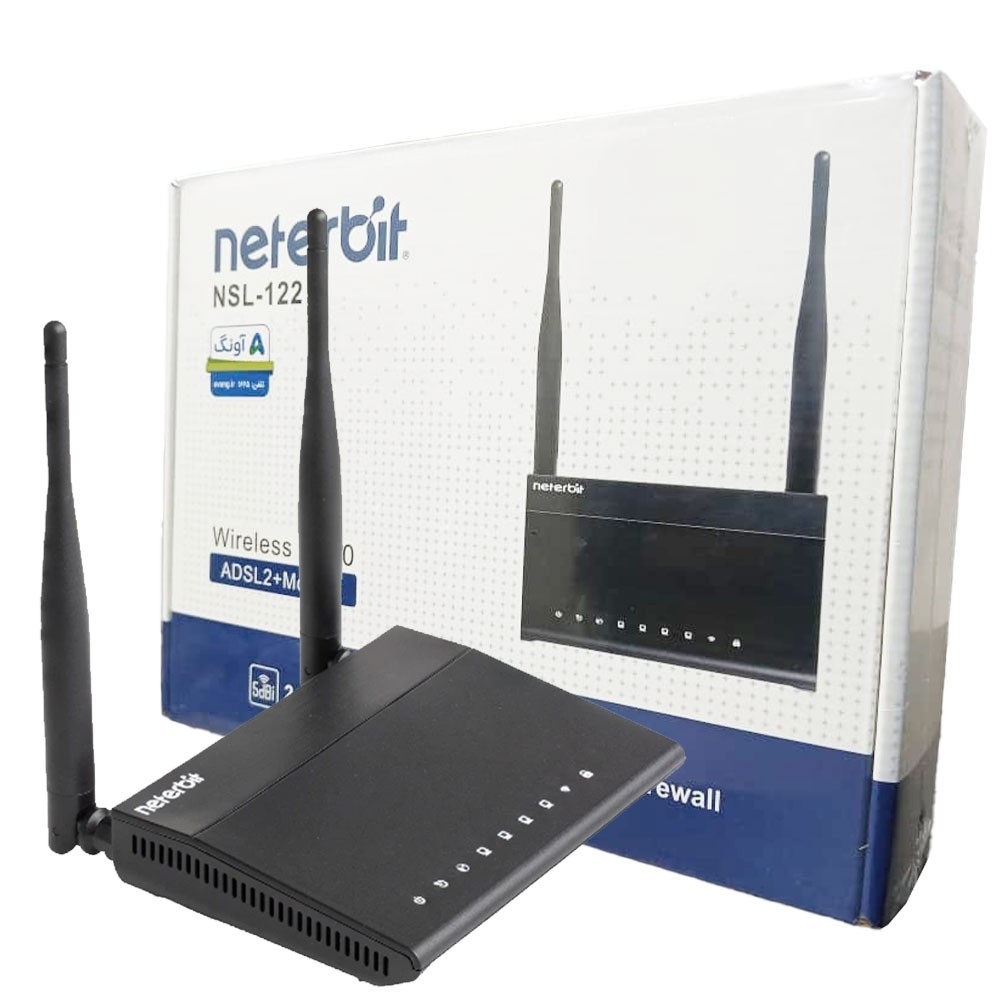 مودم روتر ADSL نتربیت مدل NSL-122 1 مودم روتر ADSL نتربیت مدل NSL-122